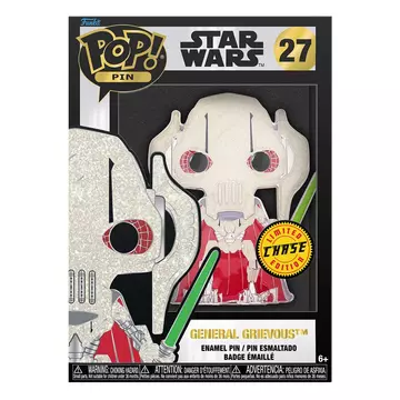 Star Wars POP! General Grievous 10 cm CHASE Edition Kitűző (Világít a sötétben)