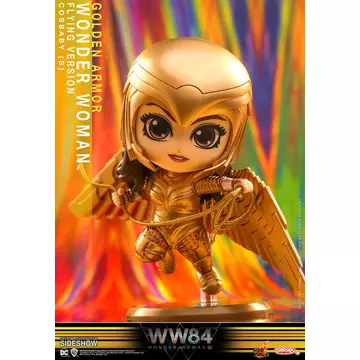 Wonder Woman 1984 Cosbaby (S) Mini Figura - Golden Armor Wonder Woman (Flying Version) 10 cm