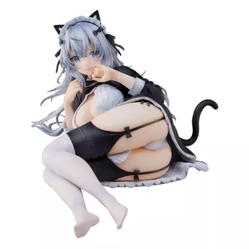 +18! Union Creative Original Character PVC Komashiro Illustration Meido Nyanko 12 cm Szobor