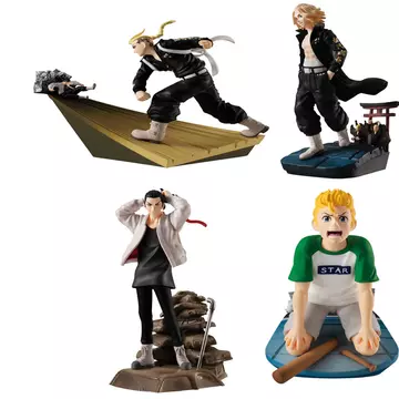 Toman Heroic Scenes Tokyo Revengers Series Petitrama 4 db-os figura 8cm