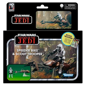 Star Wars The Vintage Collection Scout Trooper &amp; Speeder Bike Return of The Jedi Figura