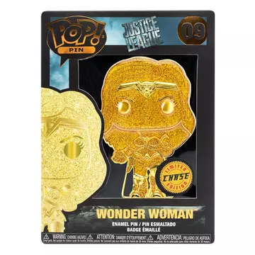 DC Comics Funko POP! Kitűző Wonder Woman 10 cm CHASE Edition