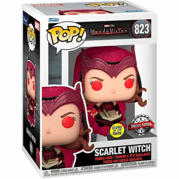 Marvel Wanda Vision Funko POP! Scarlet Witch 9cm Exclusive ( Világít a sötétben )
