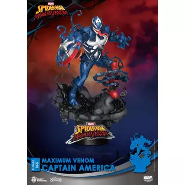 Marvel Comics D-Stage PVC Diorama Maximum Venom Captain America 16 cm