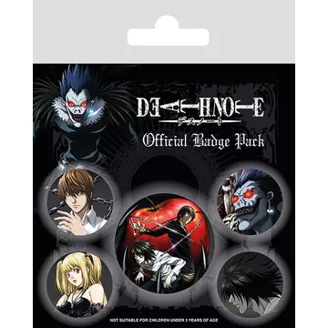 Death Note 5-Pack Characters Kitűző Készlet