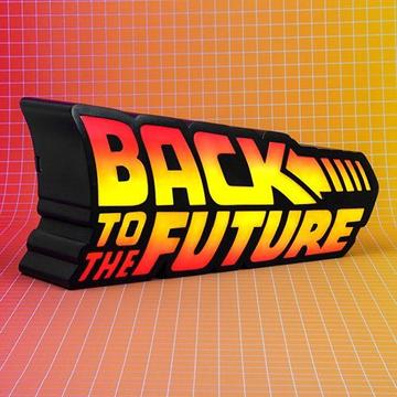 Back to the Future LED Lámpa Logo 25 cm Előrendelhető, Várható megjelenés 2023/12.