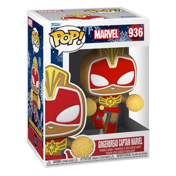 Marvel Funko POP! Figura Holiday Captain Marvel 9 cm