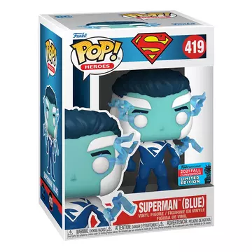 DC Comics Funko POP!  Superman (Blue) (2021 Fall Limited Edition) 9 cm
