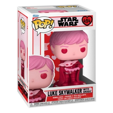 Star Wars Valentines Funko POP! Star Wars Figura Luke & Grogu 9 cm