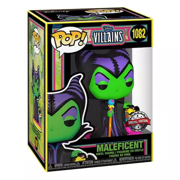 Disney Villains Funko POP! Figura Maleficent (Blacklight) 9 cm