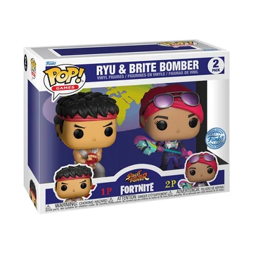 Fortnite Funko POP! Games Figura 2-Pack Ryu & Brite Bomber 5 cm