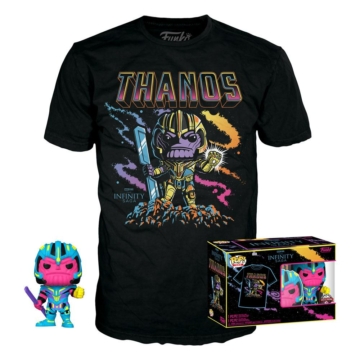 Marvel Funko POP! & Tee Box Thanos (BKLT) Póló és Figura