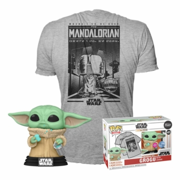 Star Wars The Mandalorian Funko POP! & Tee Box Grogu Cookie Póló és Figura
