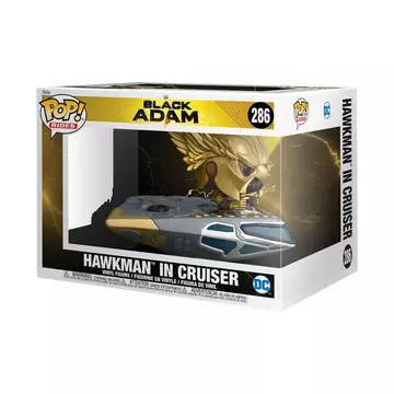 Black Adam Funko POP! Rides Super Deluxe Figura Hawkman in Cruiser 15 cm