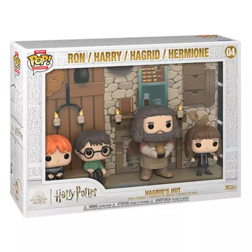 Harry Potter POP Moments Deluxe Figura 4-Pack Hagrid's Hut 9 cm