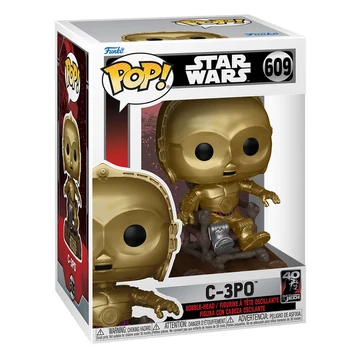 Star Wars Return of the Jedi 40th Anniversary Funko POP! Figura C3P0 in chair 9 cm