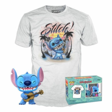 Lilo & Stitch Funko POP! & Tee Box - Ukelele Stitch (FL) Várható megjelenés 2024/03