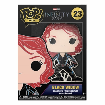 Marvel Infinity Saga POP! Enamel Pin Black Widow 10 cm Fém Kitűző