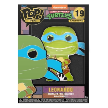 Teenage Mutant Ninja Turtles Funko POP! Enamel Pin Leonardo 10 cm Fém kitűző