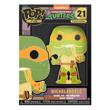 Teenage Mutant Ninja Turtles Funko POP! Enamel Pin Michelangelo 10 cm Fém kitűző