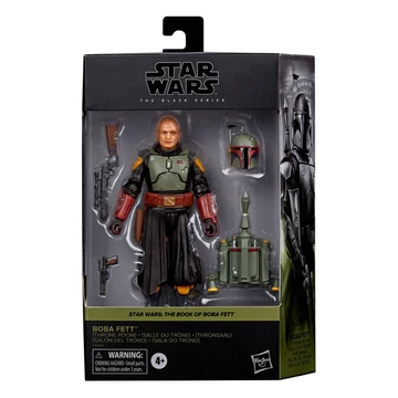 Star Wars: The Book of Boba Fett Black Series Deluxe Akció Figura 2022 Boba Fett (Throne Room) 15 cm