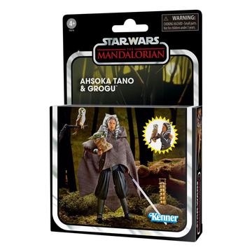 Star Wars: The Mandalorian Vintage Collection Akció Figura 2022 Ahsoka Tano & Grogu 10 cm