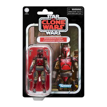 Star Wars: The Clone Wars Vintage Collection Akció Figura 2023 Mandalorian Super Commando Captain 10 cm