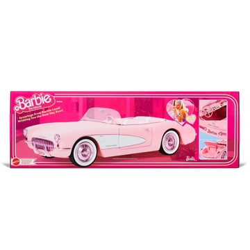 Barbie The Movie Vehicle Pink Corvette Convertible Autó