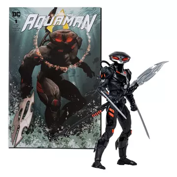 DC Direct Page Punchers Akció Figura Black Manta (Aquaman) 18 cm