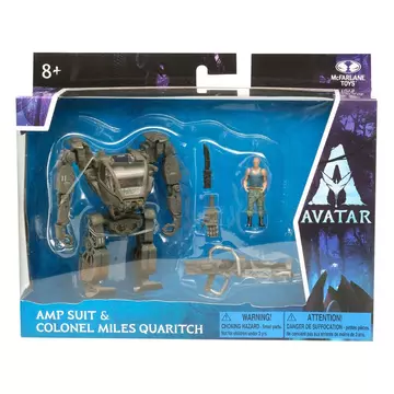 Avatar W.O.P Deluxe Medium Akció Figura  Amp Suit &amp; Colonel Miles Quaritch