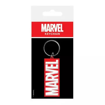 Marvel Comics Gumi Kulcstartó Logo 6 cm