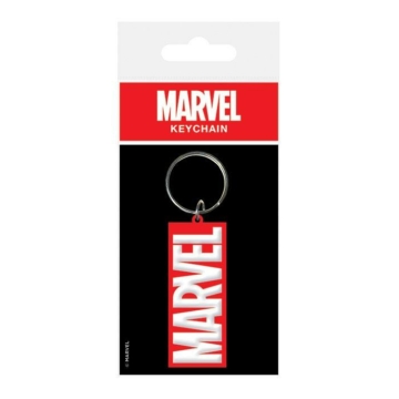 Marvel Comics Gumi Kulcstartó Logo 6 cm