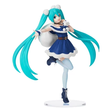 Hatsune Miku SPM PVC Szobor Christmas 2020 Blue 22 cm