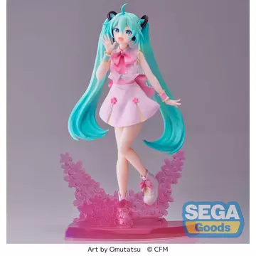 Hatsune Miku Luminasta PVC Szobor Sakura Miku Omutatsu Ver. 21 cm