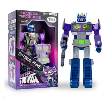 Transformers Super Cyborg Figura Optimus Prime (Shattered Glass Purple) 28 cm - Utolsó darabok -