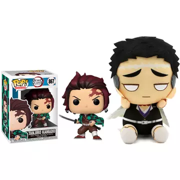 Funko POP! Demon Slayer Tanjiro Kamado Figura & Gyomei Himejima Plüss 20cm AKCIÓS CSOMAG!