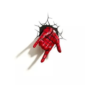 Előrendelhető Ultimate Spider-Man 3D Fali Lámpa Spider-Man Hand