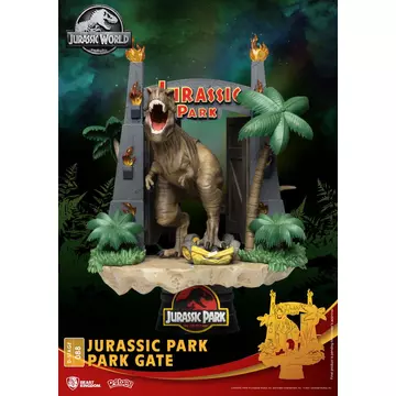 Jurassic Park D-Stage PVC Diorama Park Gate 15 cm Szobor