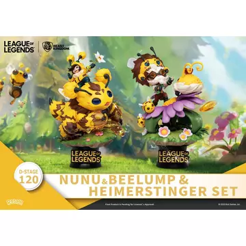League of Legends Nunu & Beelump & Heimerstinger Skin 16 cm-es Figura