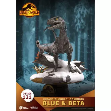 Jurassic World: Dominion D-Stage PVC Diorama Blue & Beta 13 cm Szobor