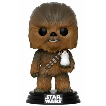 Előrendelhető Star Wars Episode VIII FUNKO POP!Figura Chewbacca & Porg 9 cm