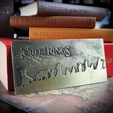 Lord of the Rings The Fellowship Plaque Limited Edition Fém Plakett 5000DB-ra LIMITÁLT!