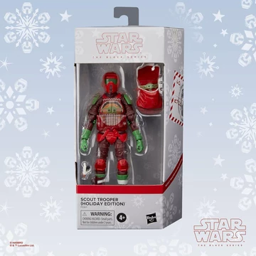 Star Wars Black Series Akció Figura Scout Trooper (Holiday Edition) 15 cm