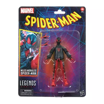 Spider-Man Marvel Legends Retro Collection Akció Figura Miles Morales Spider-Man 15 cm
