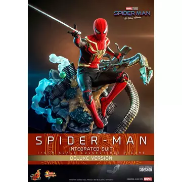 Spider-Man: No Way Home Movie Masterpiece Akció Figura 1/6 Spider-Man (Integrated Suit) Deluxe Ver. 29 cm