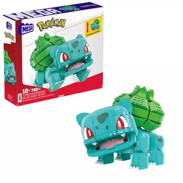 Pokémon Mega Construx Építőjáték Készlet Jumbo Bulbasaur 17 cm