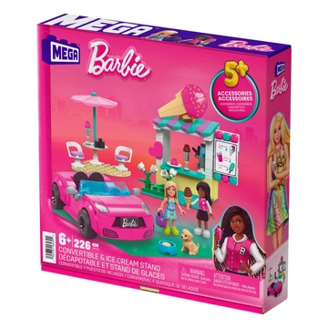Barbie MEGA Construction Set Convertible & Ice Cream Stand Építő Készlet