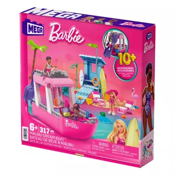 Barbie MEGA Construction Set Malibu Dream Boat Építő Készlet