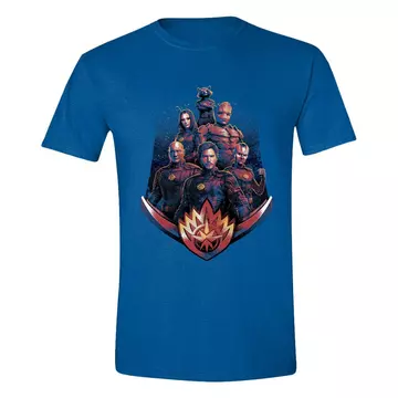 Marvel T-Shirt Guardians Of The Galaxy Vol. 3 Distressed Group Pose Poló