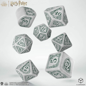 Harry Potter Dobókocka Készlet Slytherin Modern Dice Set  - Fehér